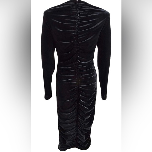 Bardot Velvet Ruched Party Dress - Picture 2 of 5